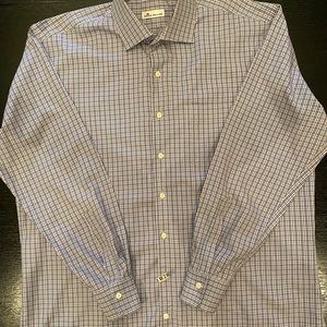 Peter Millar Plaid Button Down Shirt